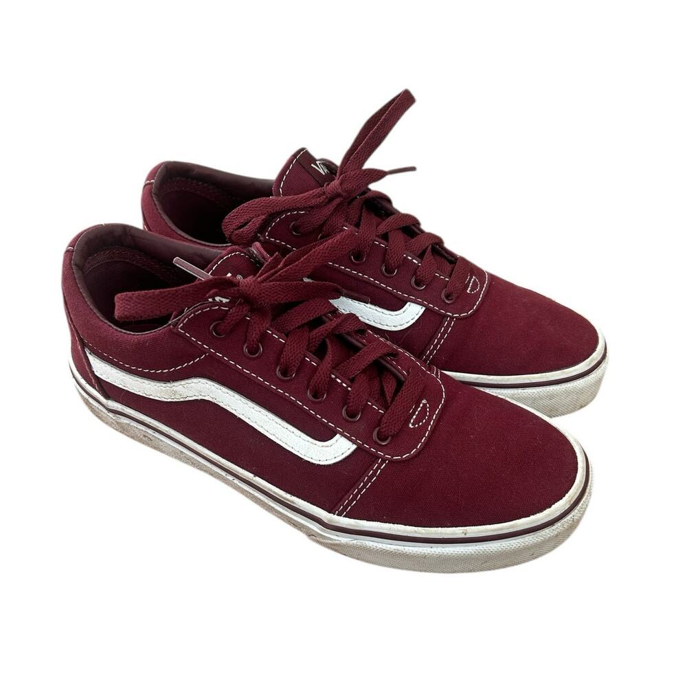 Vans Maroon Low Top Sneakers Sz 5Y
